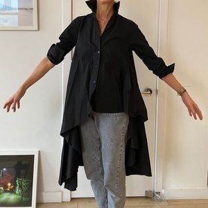 A-symmetrical button down shirt by “A-List”